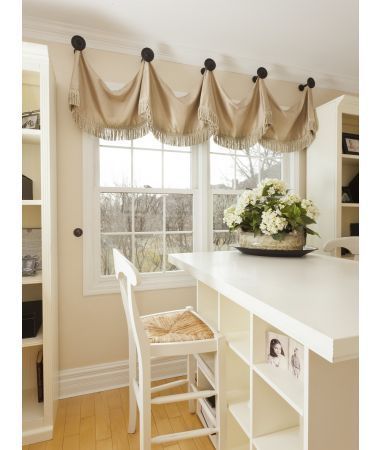 Curtain Topper Ideas, Kitchen Window Ideas Curtains, Kitchen Window Treatments Ideas, Burlap Window Treatments, Rustic Window Treatments, Dining Room Window Treatments, Curtains Style, Farmhouse Window Treatments, Window Toppers