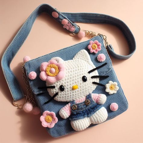 Crochet Archives - Yours Patterns Denim And Crochet, Crochet Snuggle Sack, Crochet Flower Scarf, Crochet Mini Bag, Hello Kitty Handbags, Hello Kitty Crochet, Free Crochet Bag, Baby Booties Pattern, Crochet Backpack