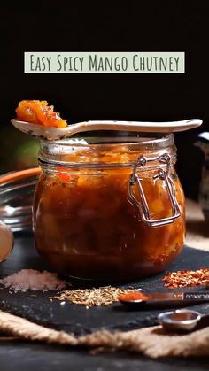 Mango Chutney Recipe Easy, Chutney Recipes Christmas, Mango Chutney Recipe, Authentic Mexican Recipes, Chilli Jam, Jam Recipes Homemade, Relish Recipes, Mango Chutney, Chutney Recipe