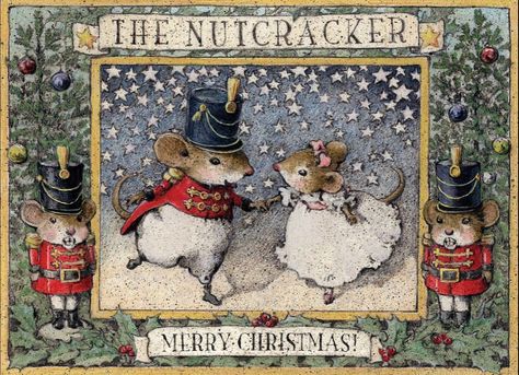 The Nutcracker 💫 Artist: @weeforestfolk and Will Petersen ❤️ #weeforestfolk #willypetersen #nutcracker #whimsical #whimsicalart… | Instagram Nutcracker Ideas, Wee Forest Folk, Christmas Note Cards, 동화 삽화, Christmas Note, Halloween Parade, Marjolein Bastin, Illustration Photo, Christmas Mouse