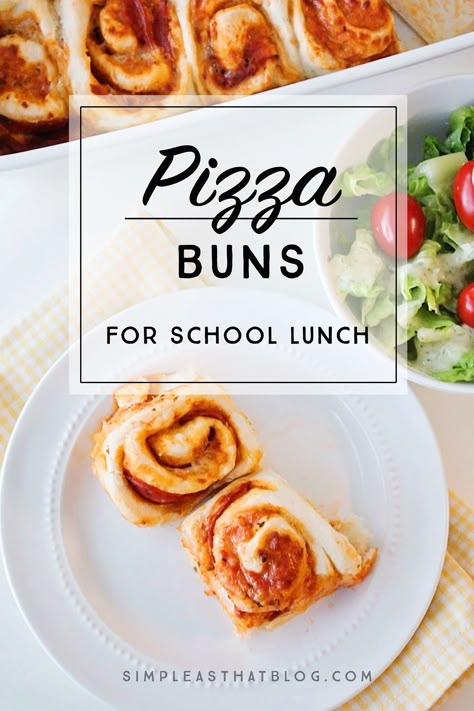 Simple Pizza Buns Recipe - Perfect for School Lunches Pizza Buns Recipe, Simple Pizza, Pizza Buns, Pizza Roll, Easy Homemade Pizza, Pizza Ingredients, Easy Pizza, Bun Recipe, Lunch Snacks