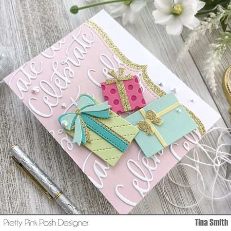 Sunday Inspiration, Birthday Packages, Pretty Pink Posh, Bday Cards, Christmas Cards To Make, Handmade Birthday Cards, Card Layout, Paper Craft Projects, Cool Cards