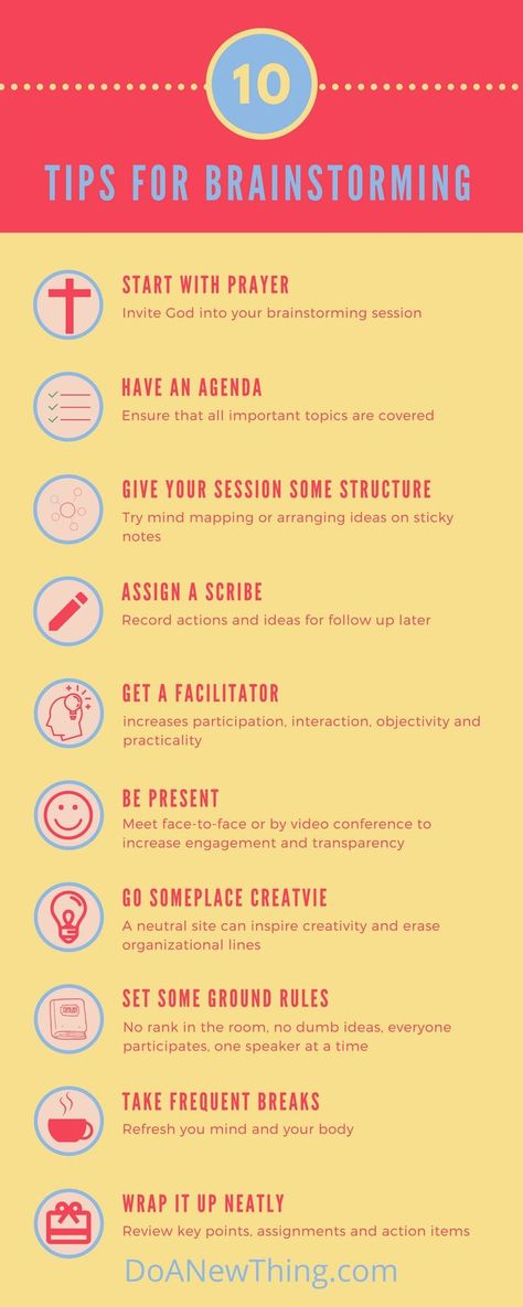 These 10 tips can turn your #brainstorming sessions from blah to bravo Creativity Exercises, Christian Business, Christian Resources, Improve Focus, Body Hacks, Prayer Book, Graphic Design Tips, Increase Engagement, All Team