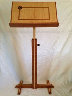 Music Stand | Woodworking | Blogs | Videos |Free Project Plans | How To Wooden Music Stand, Reading Stand, Projector Stand, Sheet Music Stand, Choir Director, Music Stands, Church Furniture, Wood Store, Small Woodworking Projects