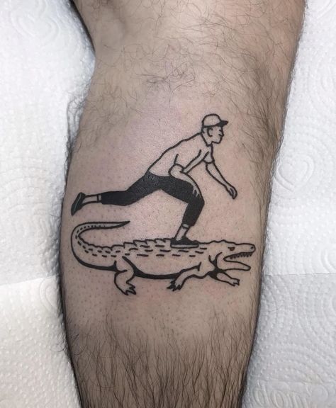 Skater Tattoos, Skate Tattoo, Skateboard Tattoo, Crocodile Tattoo, Cat Skateboard, 2024 Tattoo, Sick Tattoo, Retro Tattoos, Tasteful Tattoos