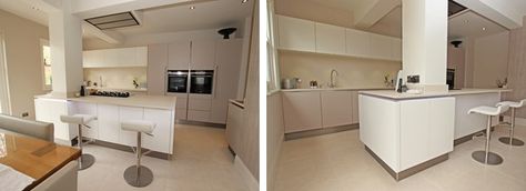 Cashmere/white/cream colour scheme Cashmere Kitchen Wall Colour, Cream Kitchen Units What Colour Walls, Diy Kitchen Island Extension, Tiles For Cashmere Kitchen, Cashmere Kitchen Colour Scheme, Kitchen Island Column, Kitchen Pillar, Butcher Block Tables, Kitchen Diner Extension