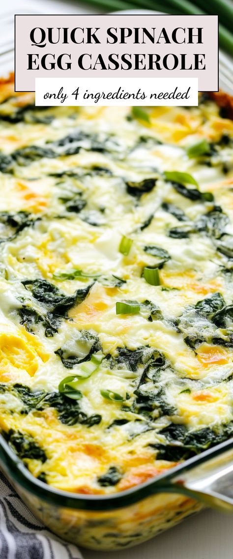 Image for Quick Spinach Egg Casserole Spinach Recipes Breakfast Eggs, Casserole Eggs Breakfast, Keto Spinach Pie, Breakfast Spinach Casserole, Breakfast Casserole With Spinach And Feta, Spinach Egg Cheese Casserole, Egg Cheese Spinach Breakfast Casserole, Spinach Mushroom Breakfast Casserole, Spinach Mushroom Egg Bake