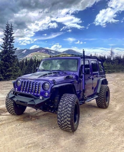 Jeep #ItsAJeepThing #JeepFamily #JeepLife #JeepLove #Authentic #Adventure #OlllllllO #jeepwrangler #jeep #vehicle Purple Jeep Wrangler, Purple Jeep, Jeep Mods, Vision Board Photos, Jeep Jeep, Jeep Jl, Jacked Up Trucks, Jeep Gladiator, Jeep Wrangler Unlimited