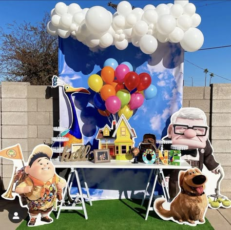 Up Decorations Pixar, Up Themed Birthday Party Pixar, Up Birthday Party Theme Disney, Baby Shower Lunch, Disney Party Decorations, Up Pixar, Sports Theme Birthday, Boys 1st Birthday Party Ideas, Baby Boy 1st Birthday Party