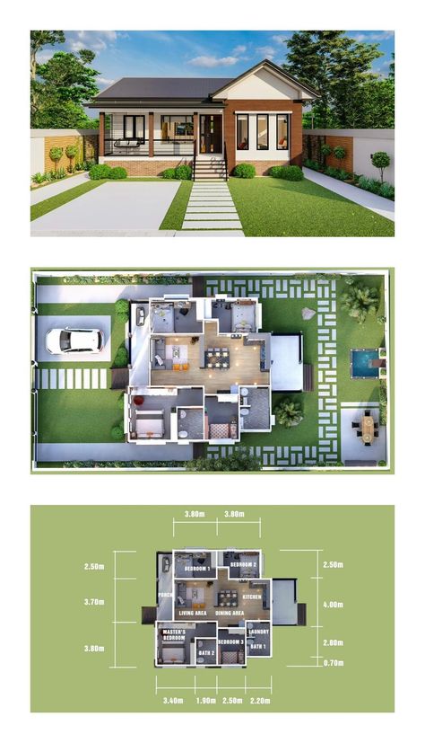 *Gig's price is for redrawing 2D or 3D floor plan. For design projects, don't hesitate to get in touch with us.The project price may vary for diff Small House Blueprints, Sims 4 House Plans, Building Plans House, Architectural Floor Plans, House Plan Gallery, Sims House Plans, Architecture Model House, House Construction Plan, Model House Plan