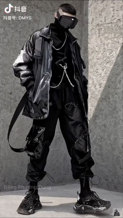 Cyberpunk Aesthetic Fashion Men, Warcore Outfits Male, Cyberpunk Aesthetic Outfit Male, Cyberpunk Male Outfit, Dark Futuristic Fashion, Cyberpunk Fashion Men, Futuristic Fashion Men, Cyberpunk Outfit Men, Cyberpunk Fashion Futuristic