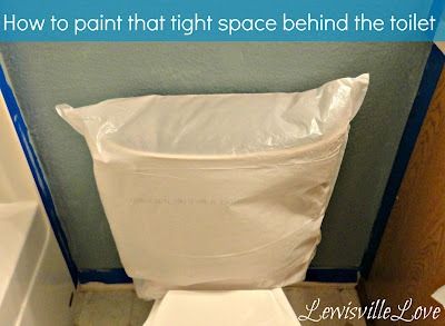 How to paint behind the toilet How To Paint Behind A Toilet, Behind Toilet, Easy Home Improvement Projects, Easy Home Improvement, Thrifty Decor Chick, Home Improvement Loans, Bathroom Redo, Home Tools, Diy Home Improvement