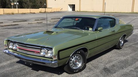 1969 Ford Torino GT Fastback presented as Lot W228 at Kissimmee, FL 1969 Ford Torino, Ford Torino Gt, Chevy Nomad, Mercury Cars, Ford Torino, Ford Lincoln Mercury, Ford Classic Cars, Lincoln Mercury, Jet Engine