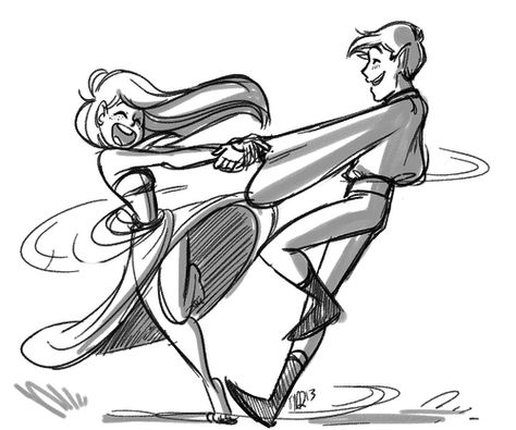 Untitled Dancing Couple Drawing, Dancing Drawing Reference, Dancing Animation, Dance Drawings, Dancing Sketch, Dancing Drawing, Dancing Poses, Couple Poses Drawing, Anime Scenes