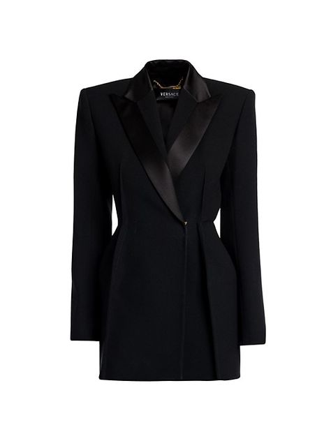 Structured Blazer Structured Blazer, Workwear Brands, Style Muse, Lapel Blazer, Medusa Head, Tailored Blazer, Dressed To Kill, Gianni Versace, Designer Outfits Woman