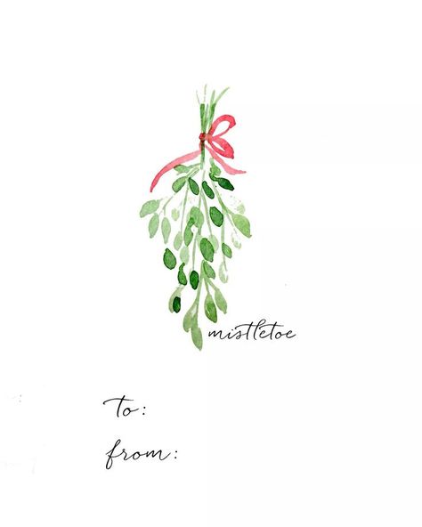 watercolor Free Printables Christmas, Christmas Gift Tags Diy, Christmas Gift Tag, Gift Tags Diy, Christmas Card Art, Watercolor Christmas Cards, Navidad Diy, Diy Tags, Watercolour Gift