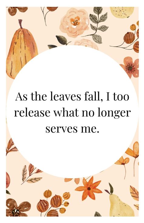 Autumn is a season of transformation, both in nature and within ourselves. Here are 15 heartwarming affirmations to help you embrace the magic of fall. Dive into words that soothe your soul, inspire reflection, and resonate with the golden hues of the season. 🍂❤️ #FallAffirmations #AutumnInspiration #SeasonalMindfulness #EmbraceAutumn #AffirmationsForFall Pin now to return to these affirmations whenever you need an autumnal pick-me-up! Click through for more seasonal inspirations. Fall Affirmations, Manifesting Positivity, 100 Affirmations, Season Of Change, Good Day Messages, Setting Intentions, Feeling Inspired, Embrace Change, Harvest Season