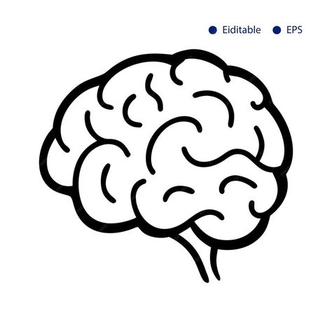 A drawing of a brain that has the word brain on it | Premium AI-generated vector Drawing Of A Brain, Brain Drawings, Brain Outline, Brain Vector, Brain Drawing, Brain Illustration, Packaging Labels Design, Graphics Designer, A Drawing