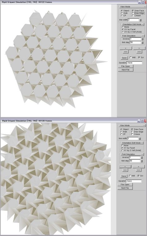 3D Tessellation Hexagon Twist | by Prof. YM 3d Tessellation, Origami Patterns, Architecture Design Sketch, Design Sketch, Online Photo, Architecture Design, Origami, Photo Sharing, Software