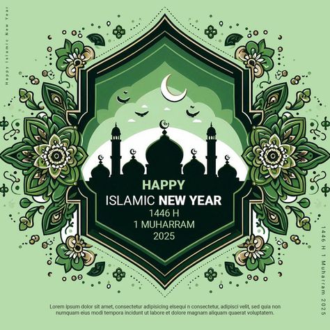 Islamic New Year 1446 H Happy 1 Muharram 2025 Wishes#pikbest##Templates Hijri Year, 2025 Wishes, Happy Islamic New Year, Islamic Celebrations, Happy Muharram, Eid Mubarak Wishes, Islamic New Year, Eid Al-adha Mubarak, Islamic Posters