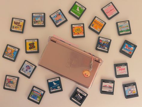 ⭐️ The Nintendo DS released 20 years ago today!! I think Nintendo really hit perfection when they made the ds it’s still such a perfect handheld with so many good titles!! Which game would you play? ⭐️ #nintendo #nintendods #nintendodslite #dsgame #dsgames Ds Games Aesthetic, Nintendo 64 Aesthetic, Nintendo Ds Aesthetic, Pink Ds, Ds Aesthetic, Nintendo Ds Case, Weird Girl, Dream Items, Nintendo Ds Games