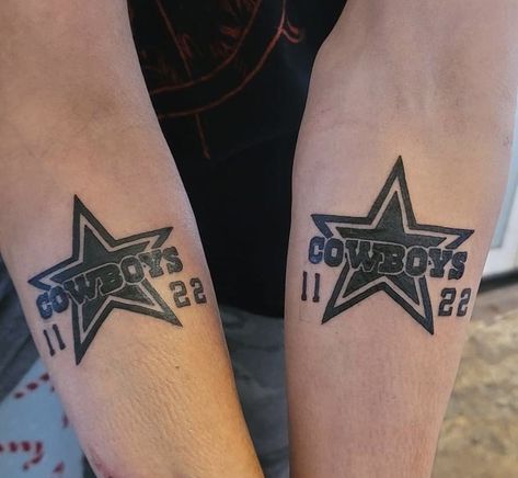 Cowboys Tattoo, Dallas Cowboys Tattoo, Cowboy Tattoos, Dallas Cowboys, Tattoos For Guys, Cool Tattoos, Tatting, Tattoo Ideas, Dallas