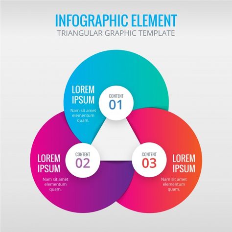 Infographics with circles and triangles | Free Vector #Freepik #freevector 6 Infographic Design, Circular Infographic Design, Org Chart Infographic, Triangle Infographic, Flow Chart Infographic, Circles Infographic, Business Infographic Design, Workflow Diagram, Data Visualization Infographic