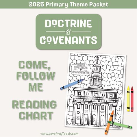 free Free Primary Printables, Doctrine And Covenants Primary, Scripture Reading Chart, Family Bulletin Boards, Book Of Mormon Stories, Primary Presidency, Family Scripture, Reading Charts, Doctrine And Covenants