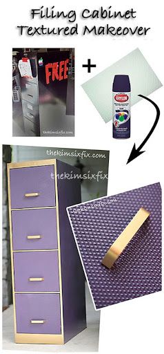 Filing Cabinet Transformation Using Plastic Light Diffusers via TheKimSixFix.com Check Stubs, Filing Cabinet Makeover, File Cabinet Makeover, Fluorescent Light Covers, Cabinet Transformations, Light Diffuser, Duncan Phyfe, Cabinet Paint, Flashback Friday