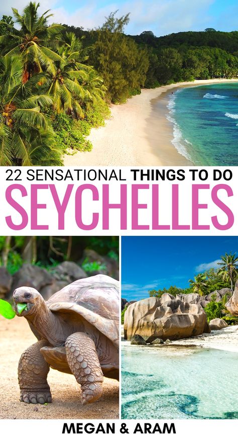 Seychelles Beach, Seychelles Islands, Green Island, Honeymoon Spots, Romantic Vacations, Text Overlay, Koh Tao, Island Travel, Destin Beach