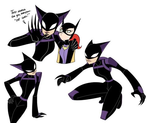 Batgirl Animation Art with Catwoman, Harley Quinn, Poison Ivy, and More — GeekTyrant Catwoman Redesign, Cat Burglar, Catwoman Cosplay, Batman Artwork, Batman And Catwoman, Selina Kyle, Anti Hero, Arte Dc Comics, Comic Manga