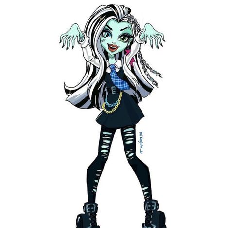 Frankie Monster High, Monster High Cosplay, Disney Barbie, High Characters, Arte Monster High, Moster High, Frankie Stein, Catty Noir, Monster High Art