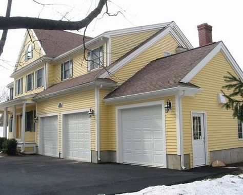 Garage Addition Ideas, Yellow Inspiration, Garage Plans Detached, Single Garage, Loft Plan, House Addition, Front Facade, Garage Addition, Rustic Backyard