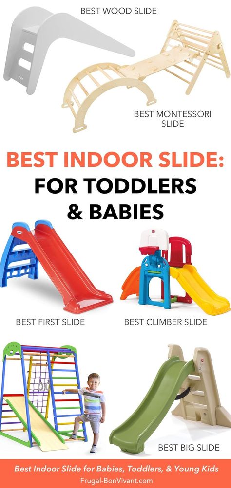 Best Slides, Indoor Slide, Outdoor Slide, Toddler Climbers, Best Toddler Toys, Indoor Slides, Pikler Triangle, Cool Slides, Toddlers And Preschoolers