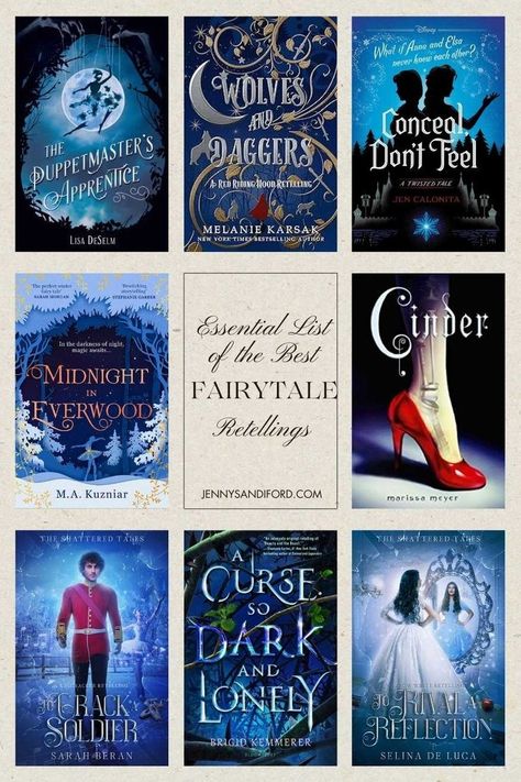 Your Essential List of the Best Fairytale Retellings — Jenny Sandiford Disney Retelling Books, Fairytale Retelling Books, Fae Books, Disney Twisted Tales, Sleeping Beauty Book, Fairytale Books, Dystopian Romance, Essential List, Reading Inspiration