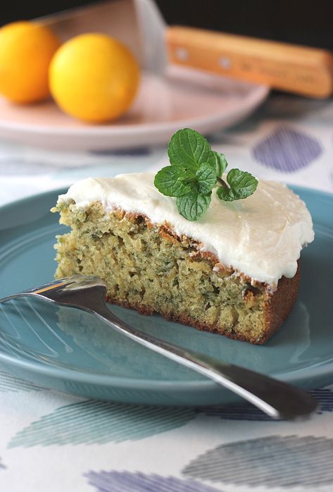 About Time for Lemon Mint Cake | Food Gal Lemon Mint Cake, Pistachio Milk Cake Recipe, Gluten Free Mint Chocolate Cake, Lemon Thyme Cake, Lemon Pistachio Olive Oil Cake, Mint Recipes Dessert, Pistachio Rosewater Cake, Chocolate Espresso Cake, Mint Desserts