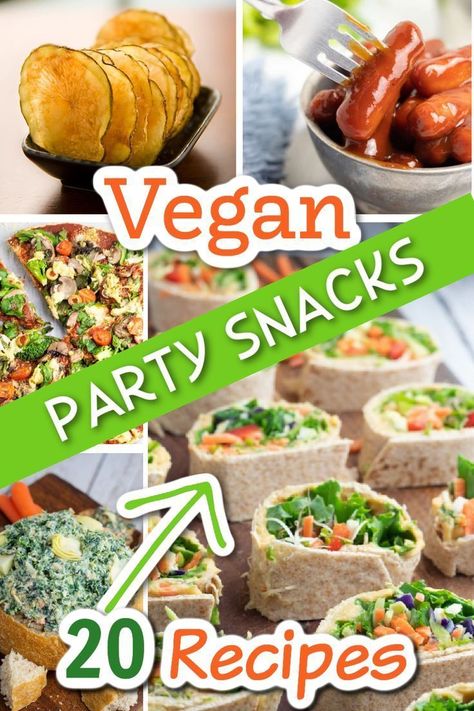 This collection of vegan party snacks was curated by EatPlant-Based to gather the very best, healthy snacks for parties. These easy, quick and nutritious snacks are great for game day, bridal and baby showers, BBQ's and cookouts, or anytime you need an easy and delicious healthy snack. Vegan Party Dishes, Vegan Party Finger Foods, Plant Based Finger Foods, Vegan Kids Party Food, Vegan Bridal Shower Food, Dairy Free Birthday Party Food, Healthy Snacks For Parties, Vegan Birthday Party Food, Vegan Buffet Ideas