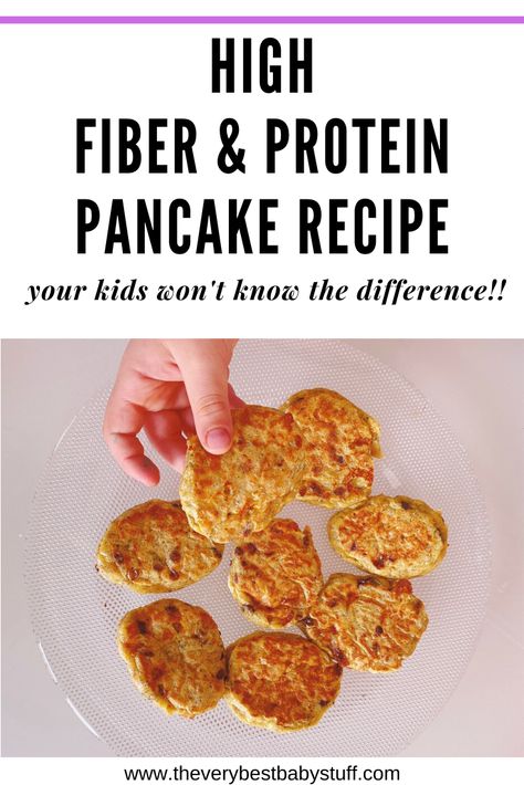 Fiber Pancakes, Recipe For Picky Eaters, Pancake Recipe For Kids, Cheap Protein, Yummy Pancake Recipe, Recipe For Kids, Baby & Toddler Food, Best Protein, Protein Pancakes