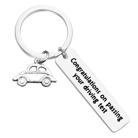 PRICES MAY VARY. Pull On closure New Driver Keychain: Engraved message:“Congratulations on passing your driving test”The perfect keychain gift for when someone has finally passed their driving test! It’s also a perfect gift for that first time driver or a have a new car!A personalized gift shows you took the time to select something unique just for her/him. Show just how much she/he means to you! Congratulation Gifts: It is the perfect keychain gift to Congratulate those new drivers gaining the Sweet 16 Jewelry, Passing Your Driving Test, Gifts For New Drivers, First Time Driver, Birthday Personalized, New Driver, Congratulations Gift, Driving License, New Drivers