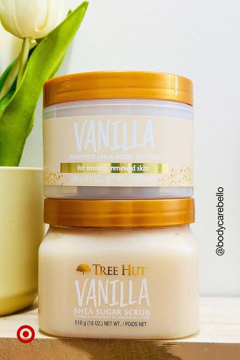 Elevate your bath routine with this Tree Hut scrub & body butter. Get your glow on with this shea butter-infused formula. Pampering skin care that works for every season. Tree Hut Scrub, Bath Routine, Au Pair, Shea Body Butter, Target Style, Tree Hut, Daily Skin Care Routine, Daily Skin Care, Body Butter