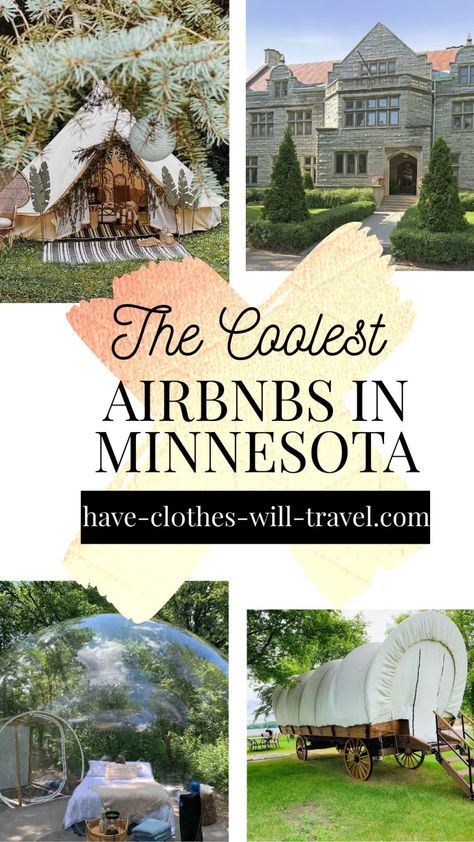 The Coolest Airbnbs in Minnesota - Featuring Bubbles, Treehouses, Houseboats, Castles & More! | minnesota travel | unique airbnb minnesota | best airbnb minnesota | minnesota cabin | minnesota cabin rental | unique hotels minnesota #minnesota #travel Minnesota Vacation Ideas, Minnesota Cabin, Minnesota State Parks, Unique Airbnb, Grain Bins, Stay In A Castle, Best Airbnb, Minnesota Travel, Midwest Travel