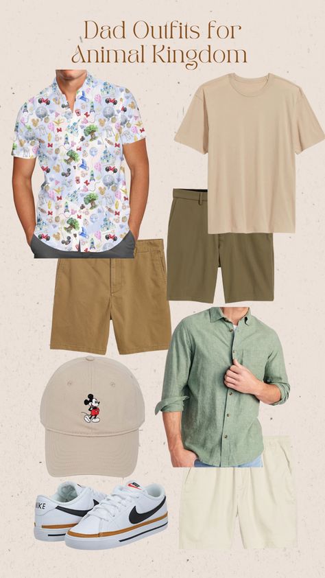 Just because he is on vacation doesn’t mean he has to forego style. Here are some ideas to dress the disney husband or disney dad in your life on a trip to Walt Disney World’s Animal Kingdom Park. Men's Disney Outfits, Men Disneyland Outfit, Animal Kingdom Outfit Men, Disney World Mens Outfits, Disney Mens Outfits, Disney Dad Outfits, Mens Disney Outfit Ideas, Men’s Outfits Disney, Disney Outfits For Boys