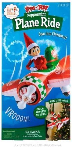 The Elf on the Shelf Peppermint Plane Ride Scout Elves at Play Accessory - Elf NOT Included Elves At Play, Elf Kit, The Elf On The Shelf, Elf Antics, Plane Ride, Inflatable Toy, Christmas Store, Kids Boxing, Creative Thinking