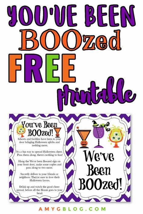 Get ready to BOOze your neighbor this year because Halloween isn't just for the kids! Grab your FREE We've Been BOOzed printable and send something you know they'll love! #booyourneighbor #halloween2020 #halloweenfun #halloweenideas You've Been Boozed Free Printable, Boo Your Neighbors, You've Been Boozed, Halloween Treats To Make, Boo Baskets, You've Been Booed, Mini Liquor Bottles, Halloween Favors, Packing Kids