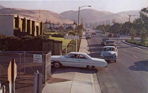 Samuel Ayer High School looking East down Calaveras Blvd, Milpitas, California East San Jose, Alma Mater, The Old Days, Vintage Stuff, Memory Lane, Mountain View, San Jose, The City, High School