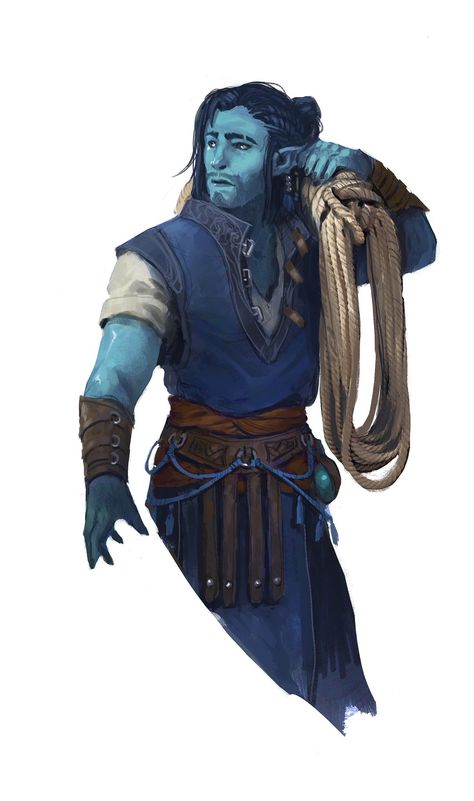 “I wanted to do another pass at Freys hair. Wasn't happy with what I did before! The moistboi water genasi Frey from our Frostmaiden campaign. #dungeonsanddragons #dndart #watergenasi @SandmansTwin” Air Genasi Paladin, Dnd Triton Character Design, Water Genasi Pirate, Sea Elf Dnd Male, Sea Elf Male, Triton Dnd Male, Dnd Water Genasi Female, Water Druid, Water Genasi Dnd