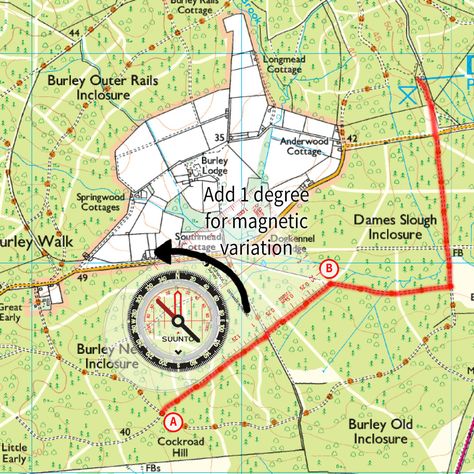 How To Use A Compass And Map, How To Read A Compass How To Use, How To Read A Map, Land Navigation, Compass Navigation, Survival Skills Emergency Preparedness, Map Compass, Map Reading, Map Skills