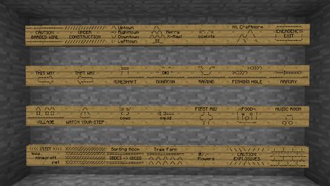 Minecraft Sign, Cool Signs, Minecraft Redstone, Minecraft Banners, Diy Minecraft, Cool Minecraft Creations, Minecraft Furniture, Minecraft Plans, Minecraft Tips