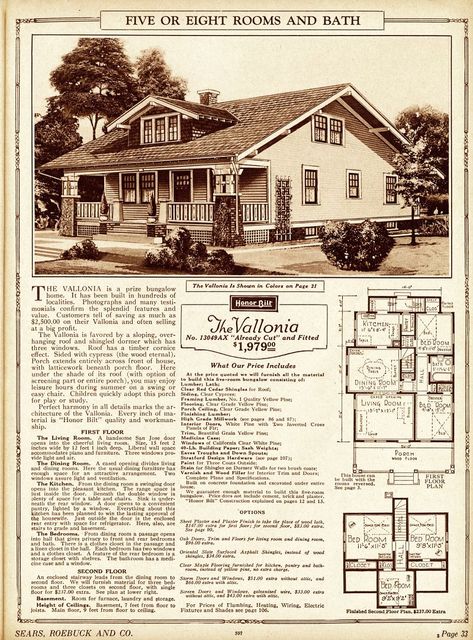 Sears Craftsman Houses, 1925 Bungalow, 1920s Craftsman Bungalows, Sears House Plans, Sears House, Sears Catalog Homes, Sears Kit Homes, Kit House, House Kits