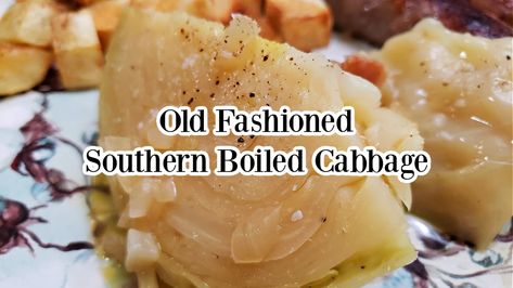 Best Old Fashioned Southern Boiled Cabbage Recipe How To Cook Cabbage Southern Style, Stove Top Cabbage Recipes, Best Boiled Cabbage Recipe, Boiled Cabbage Recipe Southern, Boiling Cabbage, Boiled Cabbage Recipe, Boil Cabbage Recipe, Boil Cabbage, Southern Cabbage